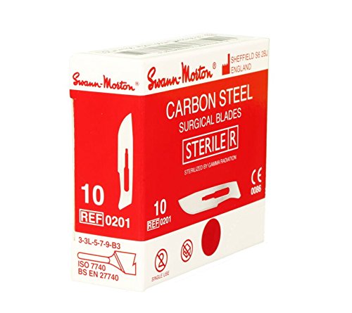 P&P Medical Surgical Size 10 Scalpel Blades – Sterile, Carbon Steel – Box Of 100