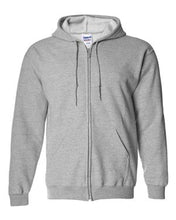 Load image into Gallery viewer, Full-Zip Hooded Sweatshirt 8oz Sport Grey