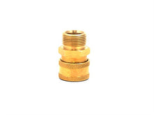 Load image into Gallery viewer, 3/8&quot; QC Brass Coupler x M22-15 Plug