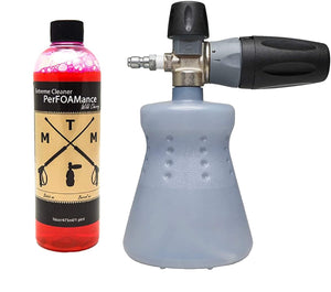 MTM SG35 + PF22.2 Foam Cannon Stand Up + 16oz Foaming Cherry Soap
