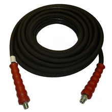 Load image into Gallery viewer, 6,000 PSI Black Power Wash Hose with Stainless Quick Connects